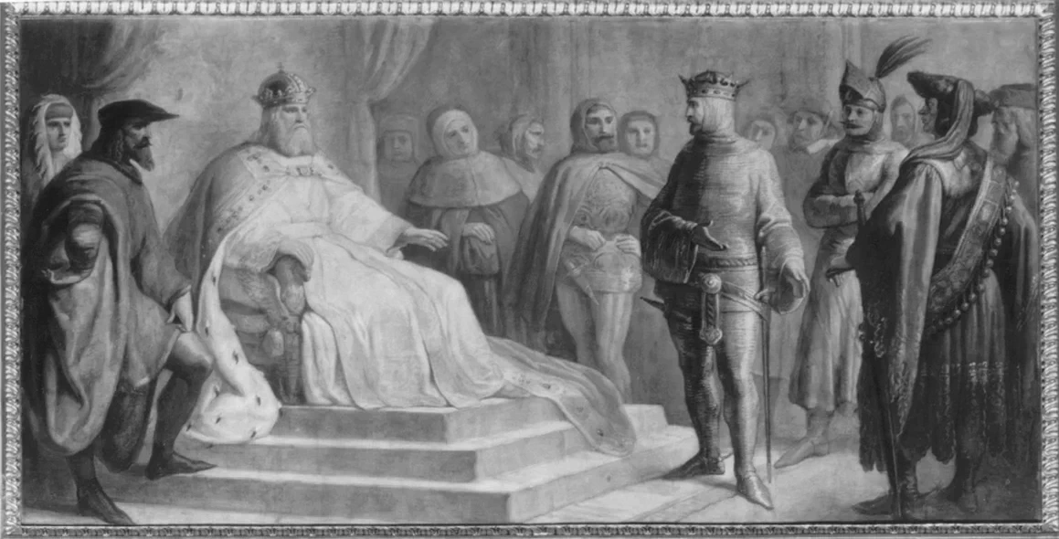 Sottomissione di Manfredo marchese di Saluzzo a Umberto III di Savoia - Palazzo Reale, Torino